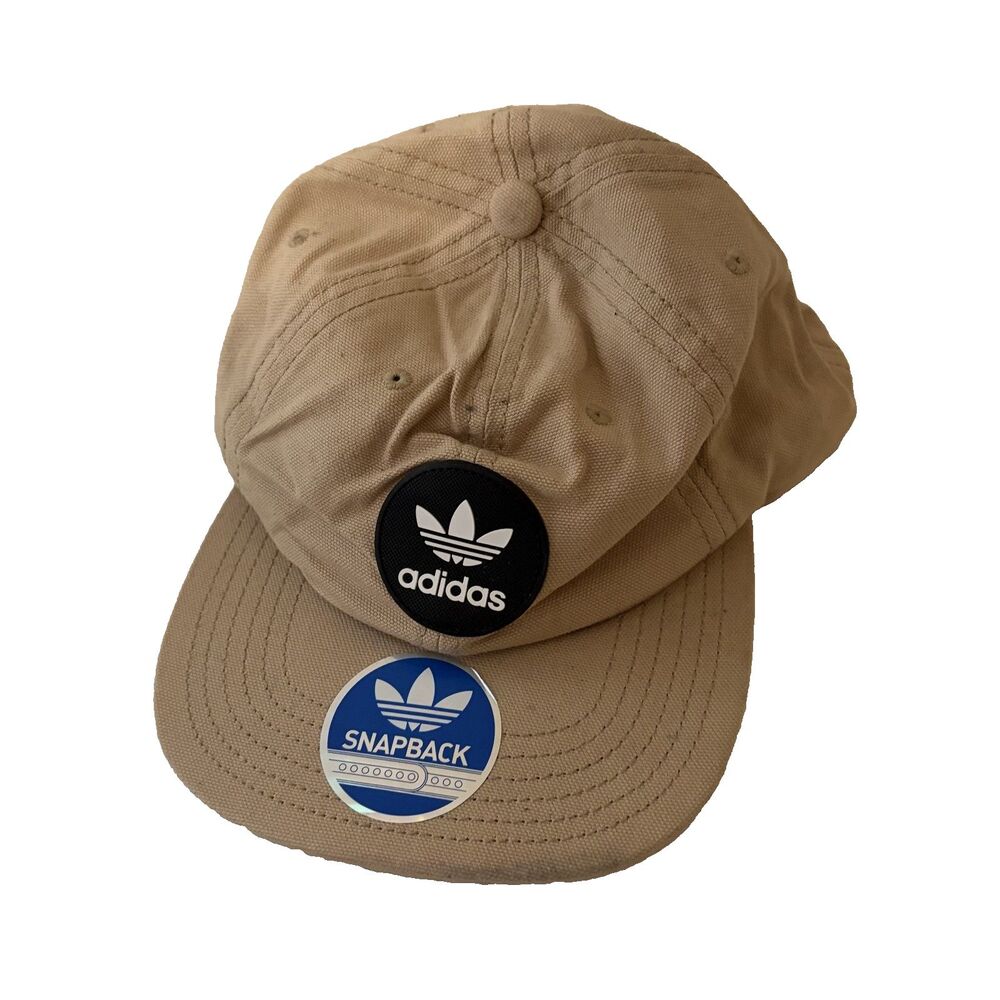 Adidas Snapback Hat Men's One Size Tan Adjustable Cap Solid